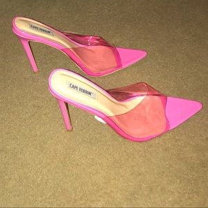 Hot pink heels